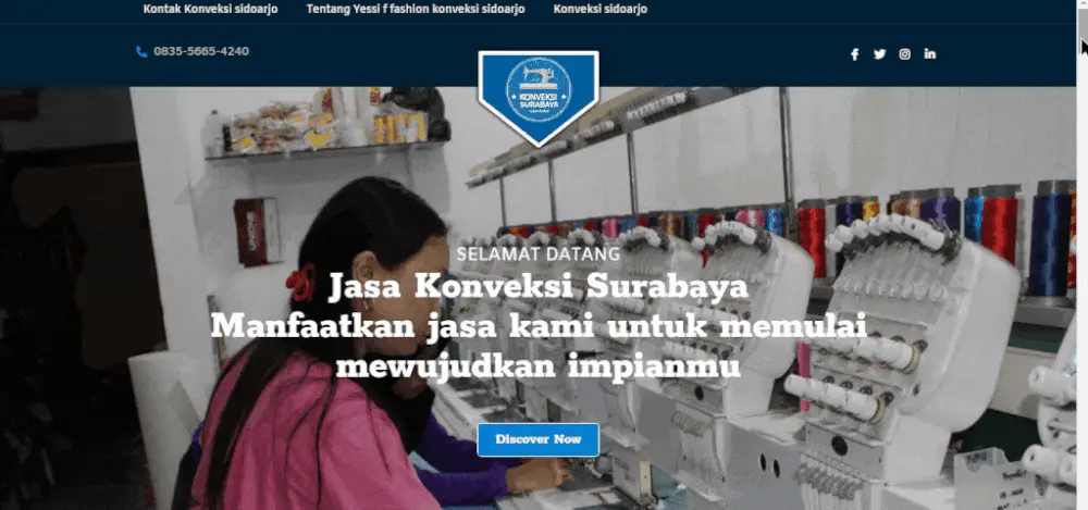 Jasa Pembuatan Website Konveksi harga mulai dari 990 ribu