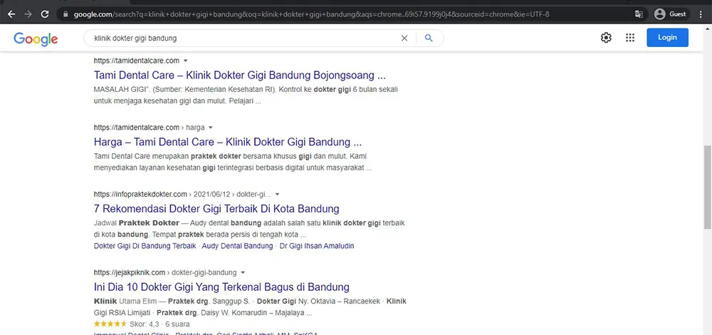 Jasa Website Dental Care Seo Friendly