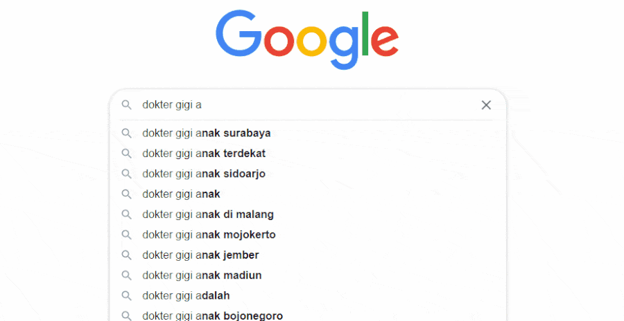 pencarian kata kunci untuk SEO klinik dokter gigi