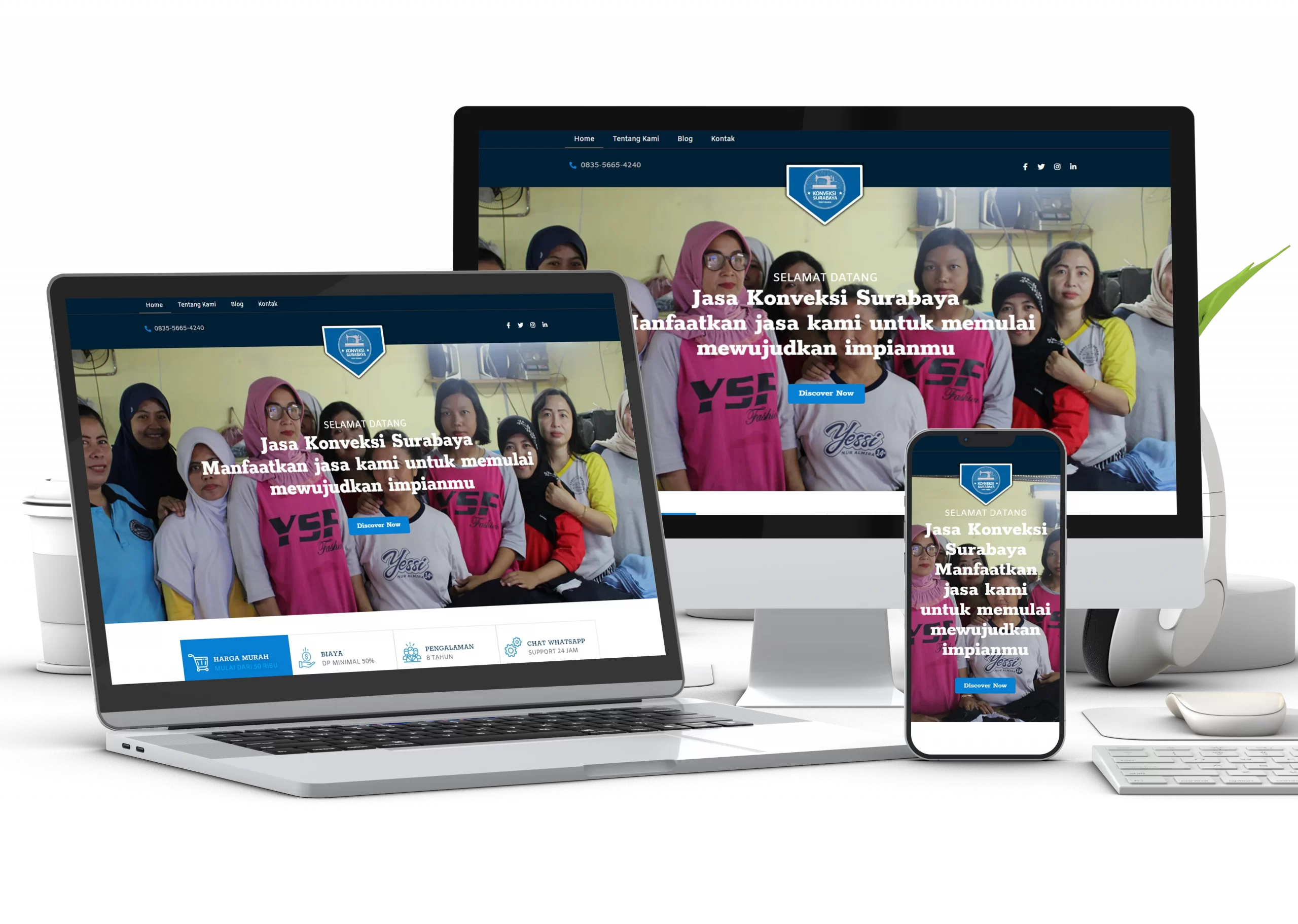 Jasa Pembuatan Website Konveksi