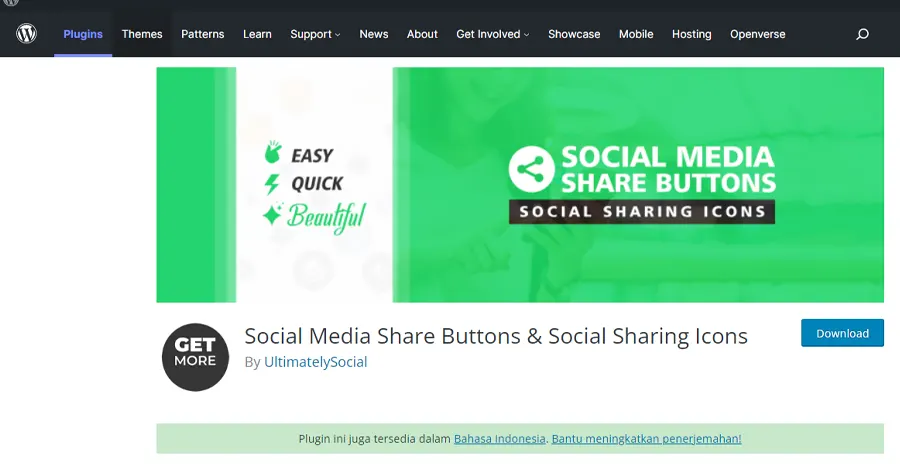 Cara membuat website Fotografi sendiri install wordpress dan dengan Plugin Social Media Share Buttons & Social Sharing Icons