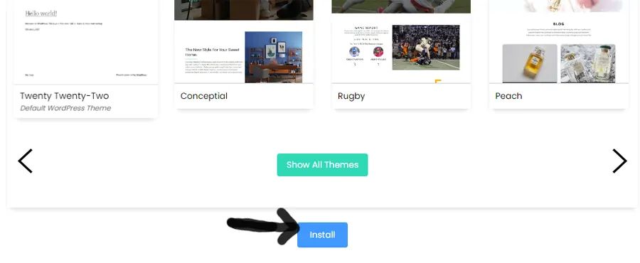 cara membuat website fotografi klik install WordPress