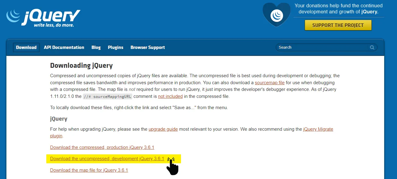 Download JQuery 3.6.1 dan cara menggunakannya