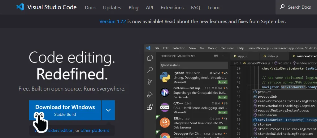 Download Visual Studio Code menjalankan Project JQuery
