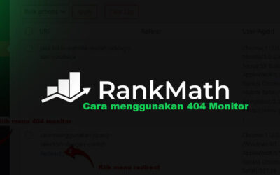 Cara menggunakan Rank Math 404 Monitor