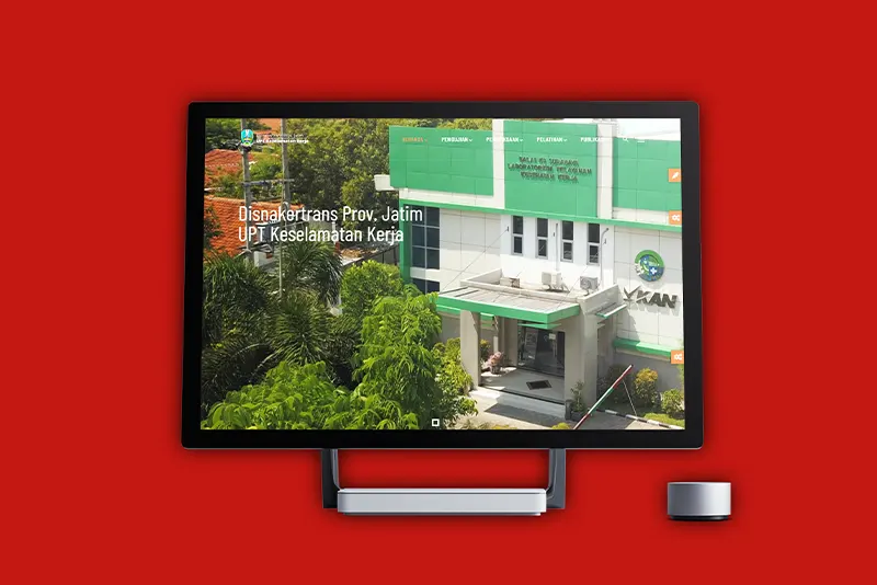 Portfolio Website Disnakertrans Surabaya framework drupal