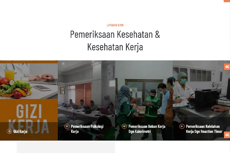 Portfolio website Disnakertrans