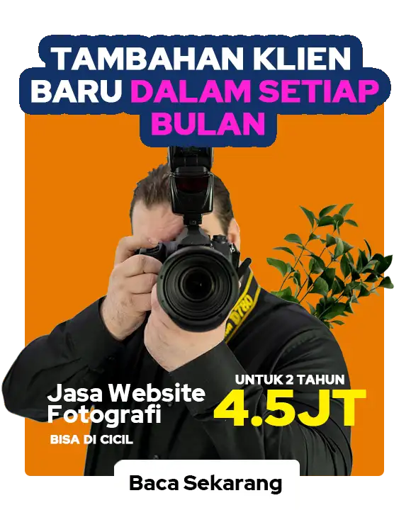 banner promo jasa website fotografi 2 tahun