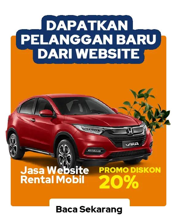 banner promo website rental mobil diskon 20 persen