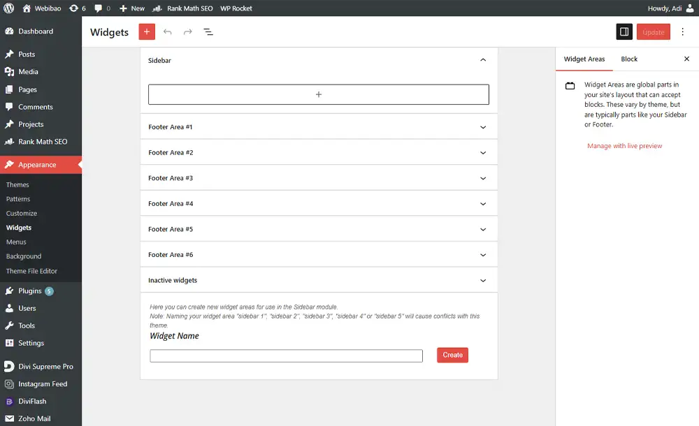 Panduan Lengkap Mengenal Widget di WordPress